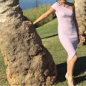 Asymmetrical Bodycon midi dress